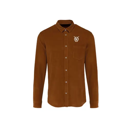 Cantal Shop | CHEMISE EN VELOURS SALERS 15 MARRON