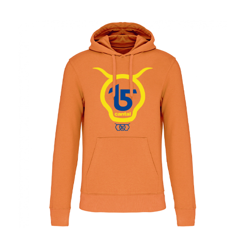 Cantal Shop | SWEAT À CAPUCHE ORANGE SALERS 15