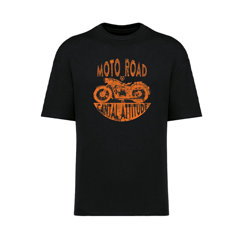 Cantal Shop |  - TEE-SHIRT ENFANT MOTO ROAD NOIR