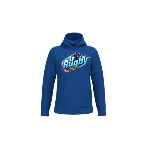 Cantal Shop | SWEAT CAPUCHE RUGBY WINTER BLEU AZUR