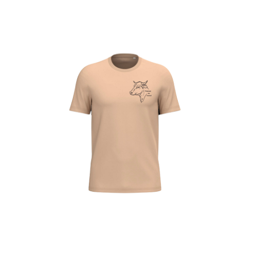 Cantal Shop | TEE SHIRT FARMER COEUR ET DOS BEIGE