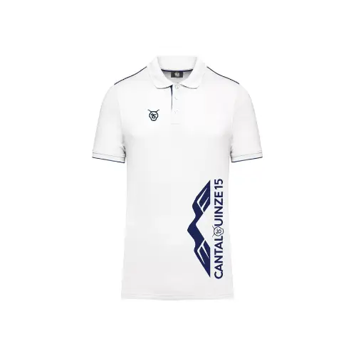 Cantal Shop | POLO MANCHES COURTES CANTAL QUINZE BLANC
