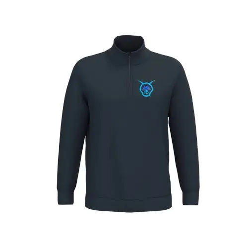 Cantal Shop | SWEAT COL ZIP TETE 15 TRIANGLE BLEU MARINE
