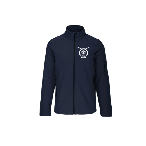Cantal Shop | SOFTSHELL MANCHES LONGUES TETE FLOCON BLEU MARINE