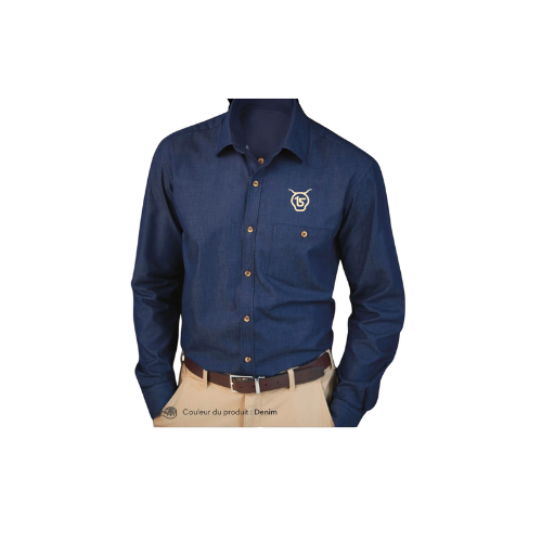Cantal Shop | CHEMISE MANCHES LONGUES ESPRIT JEAN BLEU