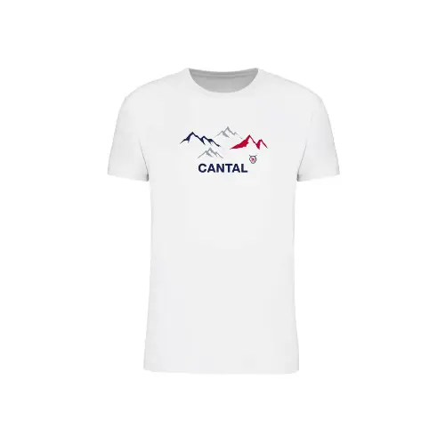 Cantal Shop | TEE SHIRT CANTAL MONTAGNE BBR BLANC