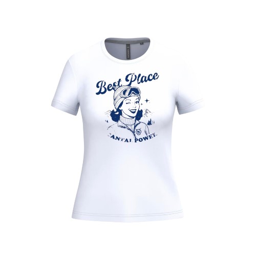 Cantal Shop | TEE SHIRT MANCHES COURTES PIN'UP BLANC
