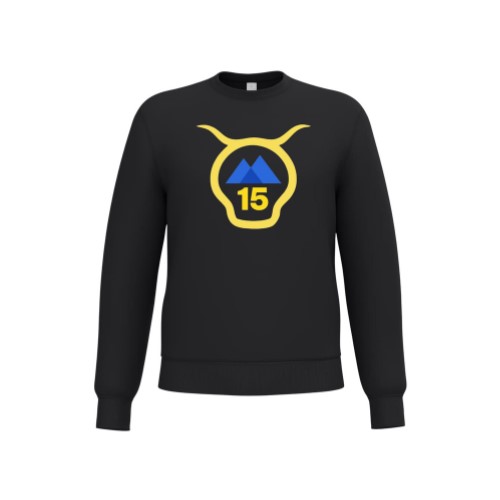 Cantal Shop | SWEAT COL ROND TETE TORSE TRIANGLE NOIR