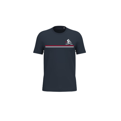 Cantal Shop | TEE SHIRT TRAITS BBR VTT BLEU MARINE