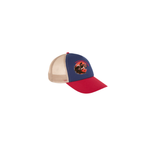 Cantal Shop | CASQUETTE TRUCKER PATCH ENDURO BLEU MARINE/ROUGE