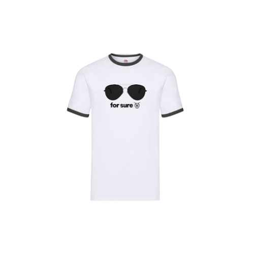 Cantal Shop | TEE SHIRT LUNETTES FOR SURE BLANC