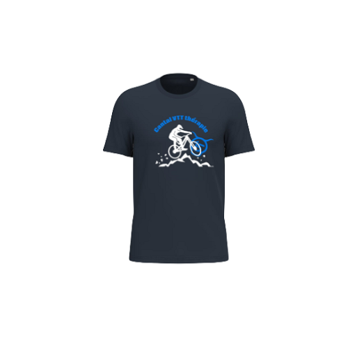 Cantal Shop | TEE SHIRT VTT THERAPIE BLEU MARINE