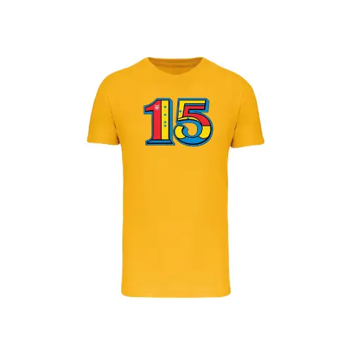 Cantal Shop | TEE SHIRT 15 MULTICOLOR JAUNE