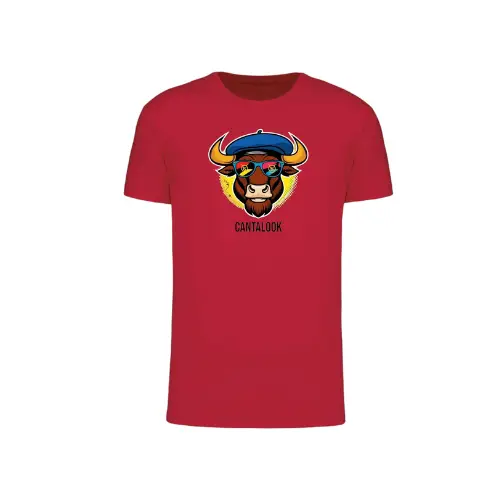 Cantal Shop | TEE SHIRT VACHE CANTALOOK ROUGE