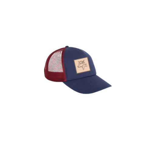 Cantal Shop | CASQUETTE TRUCKER FARMER DU CANTAL BLEU/BORDEAUX