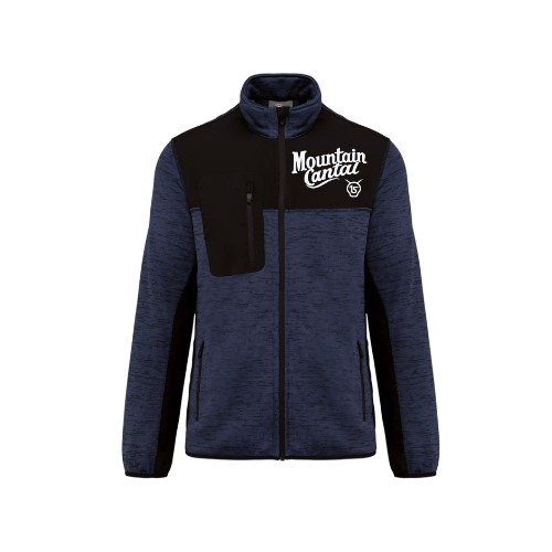 Cantal Shop | VESTE CHINEE SOFTSHELL POLYTRICOT BLEU MARINE