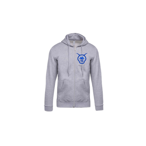 Cantal Shop | SWEAT CAPUCHE ZIP TETE TRIANGLE GRIS