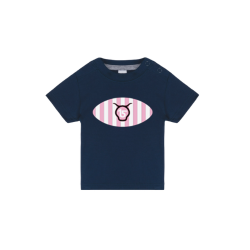 Cantal Shop | TEE SHIRT MANCHES COURTES BEBE OVALE BLEU MARINE