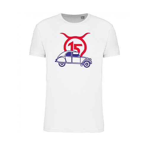 Cantal Shop |  - TEE-SHIRT ENFANT 2CV BLANC