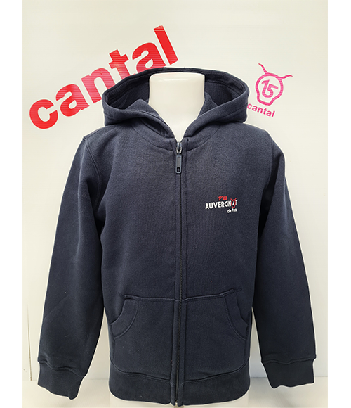 Cantal Shop | SWEAT ZIPPÉ ENFANT P'TIT AUVERGNAT DE PARIS