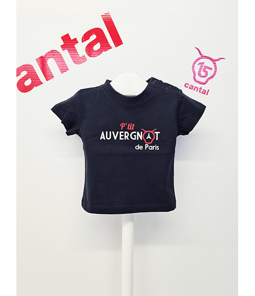 Cantal Shop | TEE-SHIRT BÉBÉ P'TIT AUVERGNAT DE PARIS