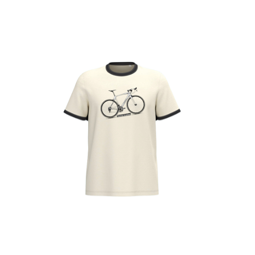 Cantal Shop | TEE SHIRT VELO DE COURSE TORSE BEIGE