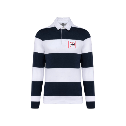 Cantal Shop | POLO MANCHES LONGUES BALLON COEUR BLEU MARINE