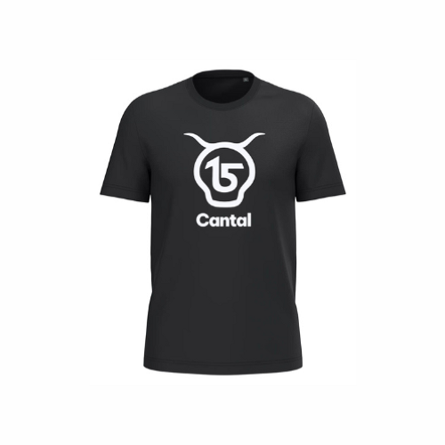 Cantal Shop | TEE SHIRT MANCHES COURTES SALERS 15 NOIR