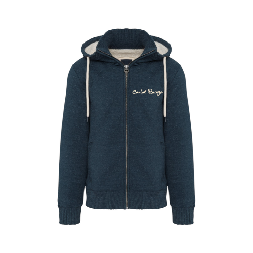 Cantal Shop | BLOUSON ZIP CAPUCHE SHERPA