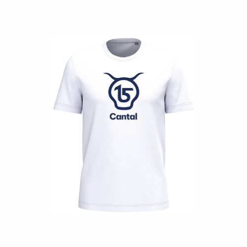 Cantal Shop | TEE SHIRT MANCHES COURTES SALERS 15 BLANC