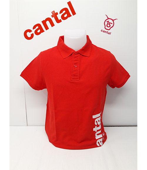 Cantal Shop | POLO MANCHES COURTES ROUGE CANTAL AUVERGNE