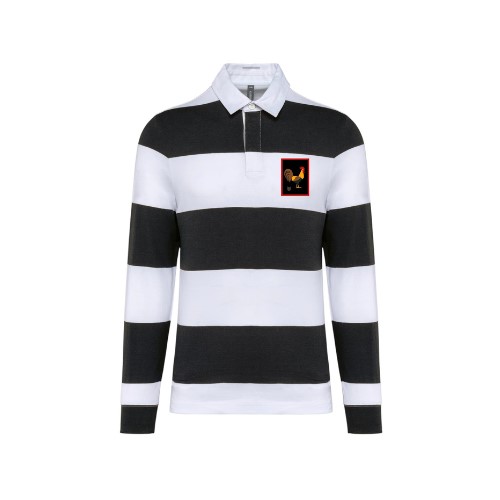 Cantal Shop | POLO MANCHES LONGUES COQ COEUR BLEU MARINE