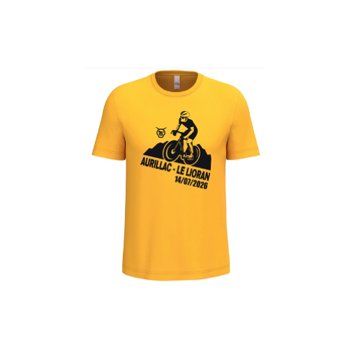 Cantal Shop | TEE SHIRT MIXTE TOUR DE FRANCE JAUNE