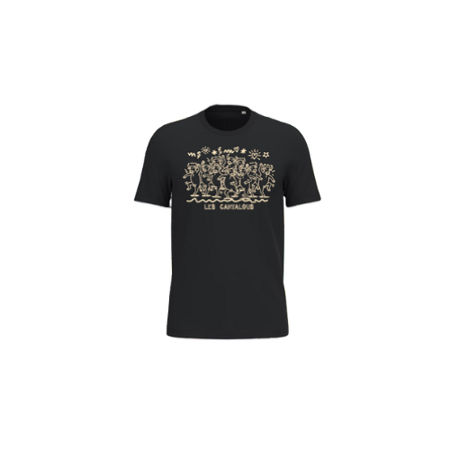 Cantal Shop | TEE SHIRT CANTALOU FIESTA NOIR