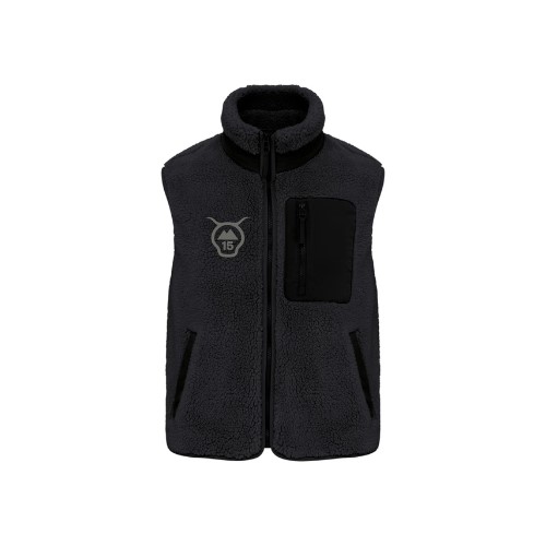 Cantal Shop | DOUDOUNE SHERPA SANS MANCHES TETE 15 TRIANGLE NOIR