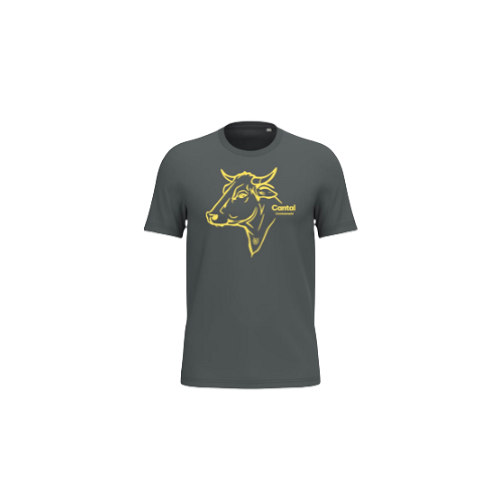 Cantal Shop | TEE SHIRT VACHE TORSE GRIS ANTHRACITE