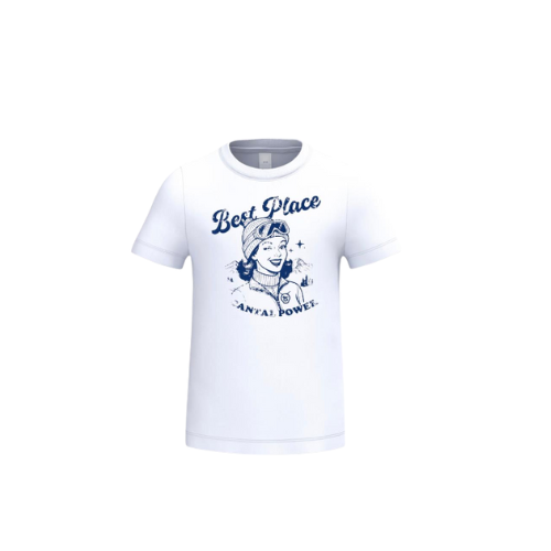 Cantal Shop | TEE SHIRT MANCHES COURTES PIN'UP BLANC
