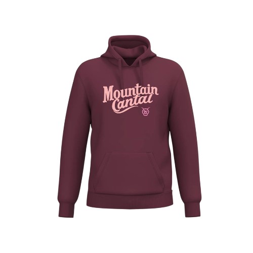 Cantal Shop | SWEAT CAPUCHE MOUNTAIN CANTAL BORDEAUX