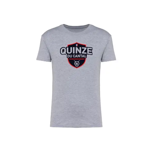 Cantal Shop | TEE SHIRT PATCH QUINZE CANTAL GRIS
