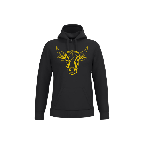 Cantal Shop | SWEAT CAPUCHE TETE TRAITS NOIR