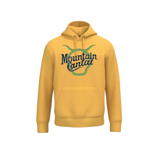 Cantal Shop | SWEAT CAPUCHE TETE MOUNTAIN CANTAL JAUNE