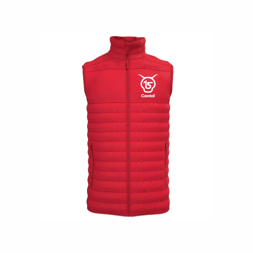 Cantal Shop | DOUDOUNE SANS MANCHES SALERS 15 ROUGE