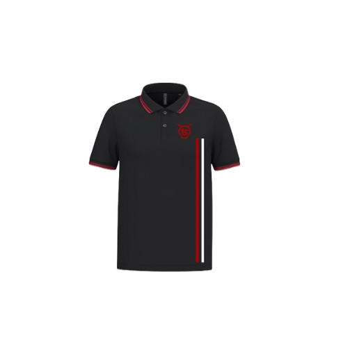 Cantal Shop | POLO MANCHES COURTES BANDES BBR VERTICAL NOIR