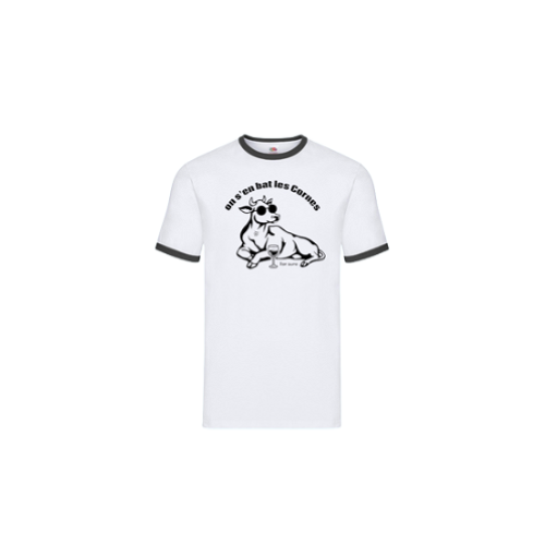 Cantal Shop | TEE SHIRT ON S'EN BAT LES CORNES BLANC 2026