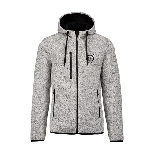 POLAIRE À CAPUCHE GRIS SALERS 15