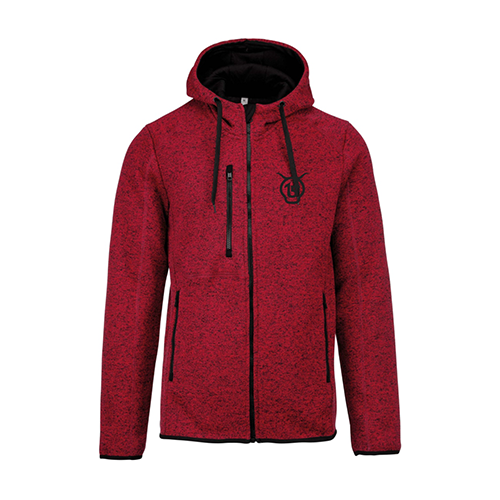 POLAIRE À CAPUCHE ROUGE SALERS 15