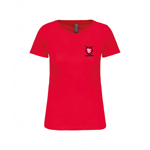 Cantal Shop | TEE-SHIRT ROUGE SALERS 15 CŒUR