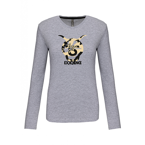 Cantal Shop | TEE-SHIRT MANCHES LONGUES EXPERIENCE GRIS