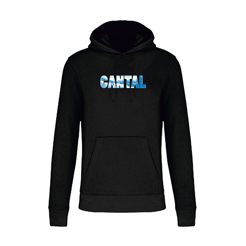 Cantal Shop | SWEAT À CAPUCHE ENFANT CANTAL NOIR