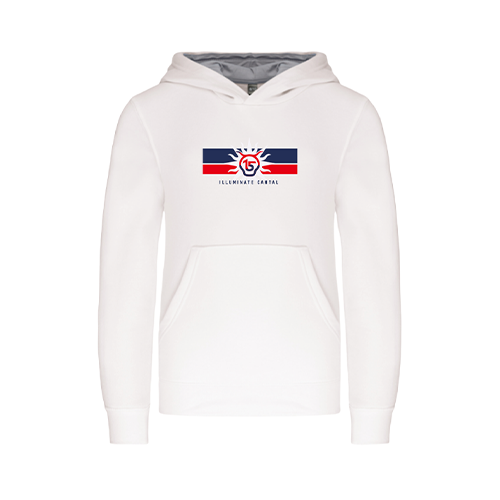 Cantal Shop | SWEAT À CAPUCHE ENFANT ILLUMINATE BLANC